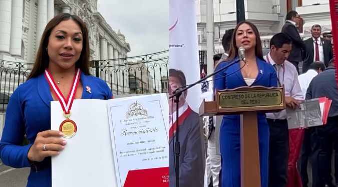 Dayanita reacciona tras recibir reconocimiento del Congreso: «Me lo merezco»